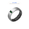 Hõbedasel Nova X by Nova Smart Ring'il on väike digitaalne ekraan, millel kuvatakse 08:26 ja nähtav sisemine elektroonika, ning selle kohal olev ettetellimusteade lubab tarnimist kolme kuu jooksul.
